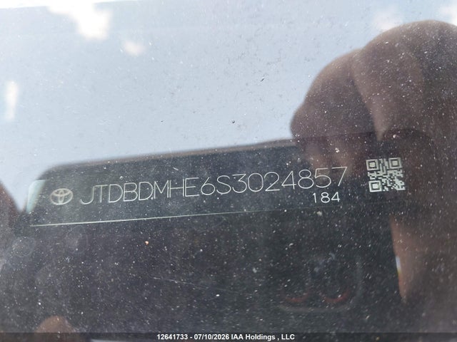 Aukcja sprzedaży 2025 Toyota Corolla Hybrid Le, vin: JTDBDMHE6S3024857, numer aukcji: 12641733