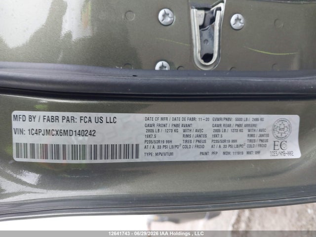Jeep Cherokee Latitude 2021 1C4PJMCX6MD140242 Image 9