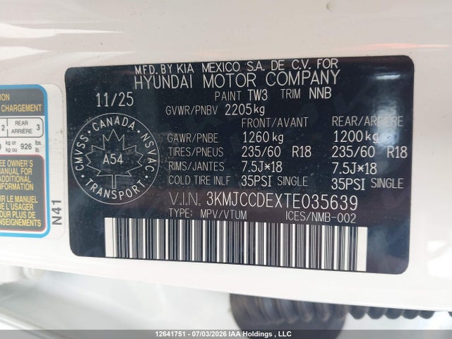 Hyundai Tucson Preferred 2026 3KMJCCDEXTE035639 Image 18
