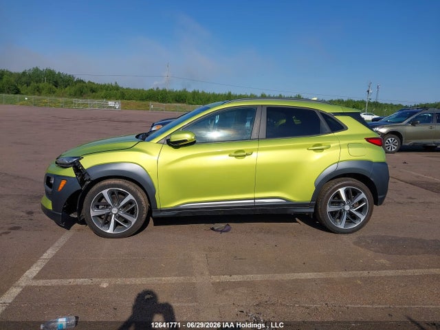 12641771 :رقم المزاد ، KM8K5CA5XLU420427 vin ، 2020 Hyundai Kona Ultimate Awd With Lime Colour Pack مزاد بيع