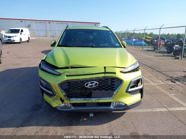 12641771 :رقم المزاد ، KM8K5CA5XLU420427 vin ، 2020 Hyundai Kona Ultimate Awd With Lime Colour Pack مزاد بيع