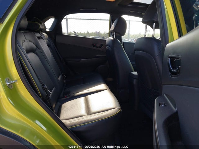 12641771 :رقم المزاد ، KM8K5CA5XLU420427 vin ، 2020 Hyundai Kona Ultimate Awd With Lime Colour Pack مزاد بيع