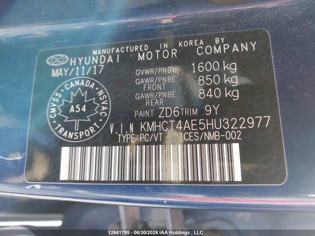 Hyundai ACCENT GL 2017 KMHCT4AE5HU322977 Image 19
