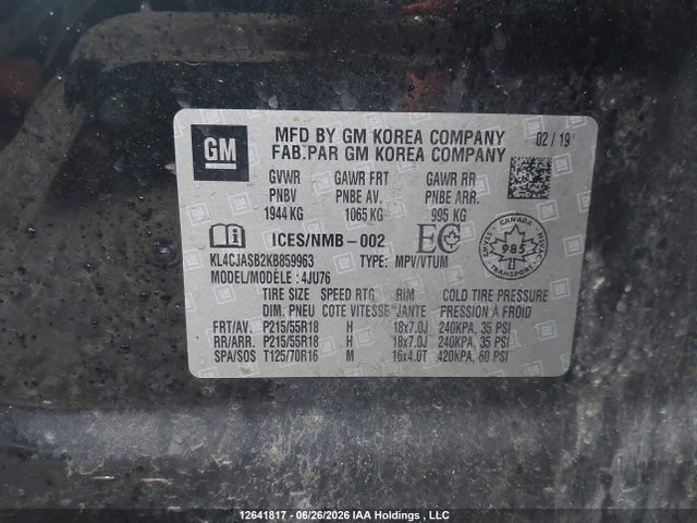 Buick Encore 2019 KL4CJASB2KB859963 Image 9