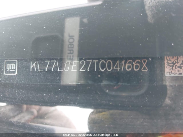 12641832 :رقم المزاد ، KL77LGE27TC041668 vin ، 2026 Chevrolet Trax 1rs مزاد بيع