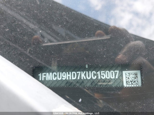 2019 Ford Escape Sel მანქანა იყიდება აუქციონზე, vin: 1FMCU9HD7KUC15007, აუქციონის ნომერი: 12641835