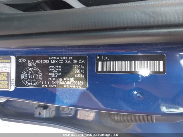 Продаж на аукціоні авто 2021 Kia Forte Ex/ex Premium/ex+, vin: 3KPF54AD4ME293189, номер лоту: 12641852