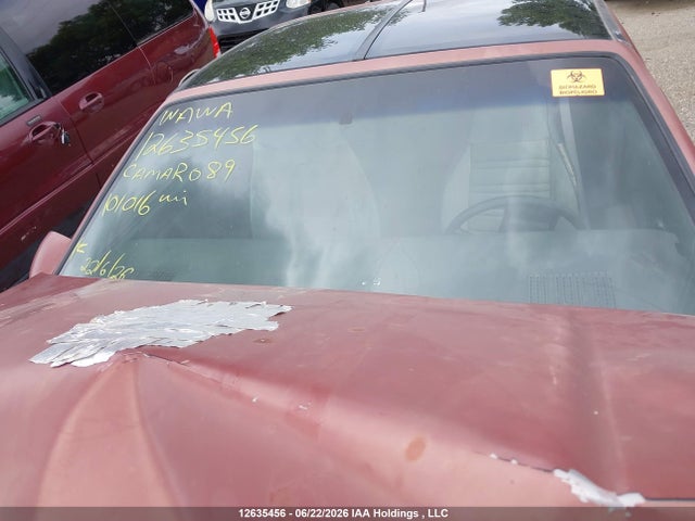 12635456 :رقم المزاد ، 1G1FP21E6KL101016 vin ، 1989 Chevrolet Camaro مزاد بيع