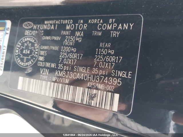 Hyundai Tucson 2017 KM8J3CA40HU374395 Image 9