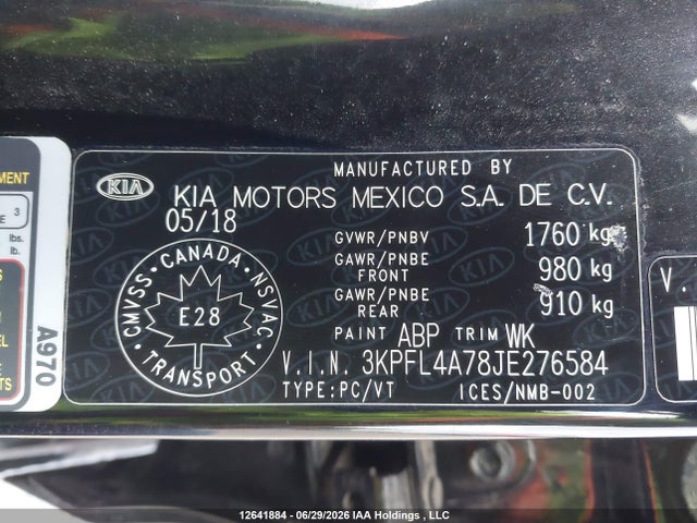 KIA Forte Lx/lx+ 2018 3KPFL4A78JE276584 Image 19