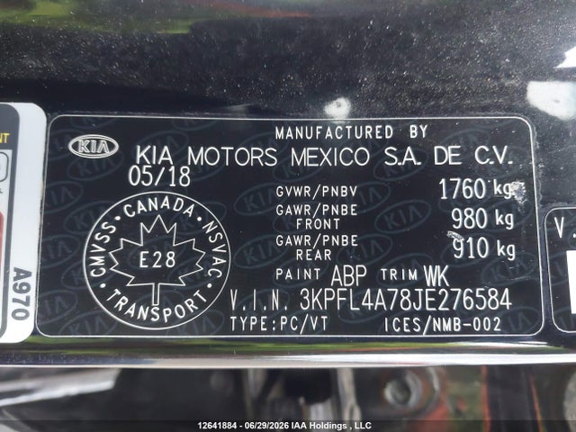 KIA Forte Lx/lx+ 2018 3KPFL4A78JE276584 Image 9