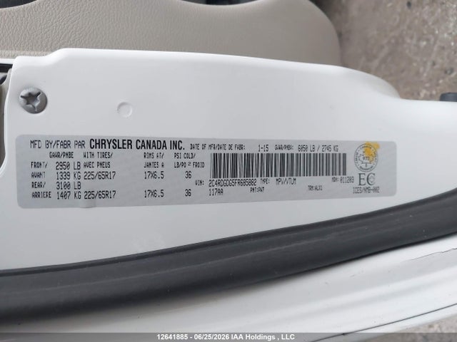 Dodge Grand Caravan Crew 2015 2C4RDGDG5FR685882 Image 9