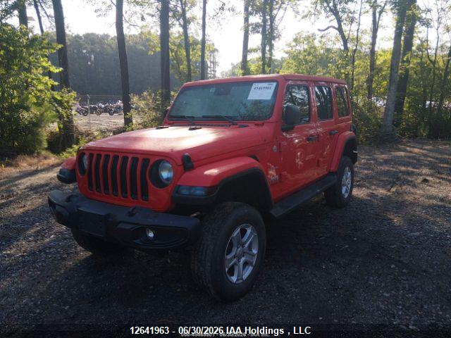 12641963 :رقم المزاد ، 1C4HJXEG2MW820548 vin ، 2021 Jeep Wrangler Unlimited Sahara مزاد بيع
