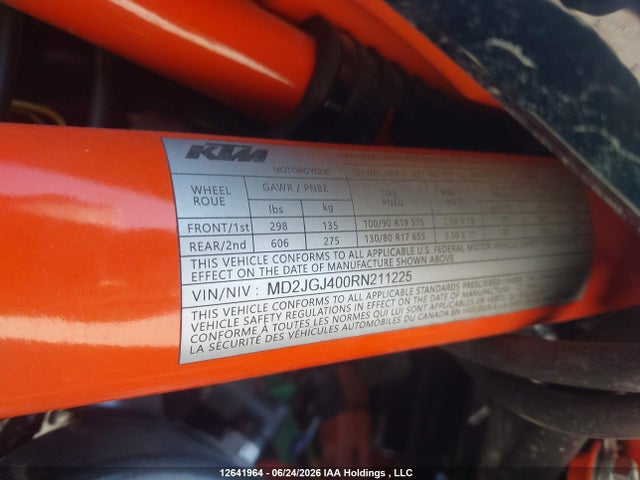 KTM 390 Adventure 2024 MD2JGJ400RN211225 Image 14