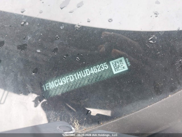 2017 Ford Escape S მანქანა იყიდება აუქციონზე, vin: 1FMCU9FD1HUD46235, აუქციონის ნომერი: 12641969
