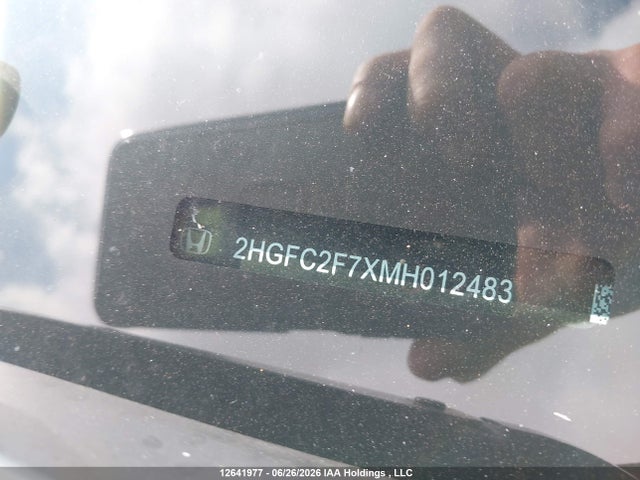 Honda CIVIC EX 2021 2HGFC2F7XMH012483 Image 17