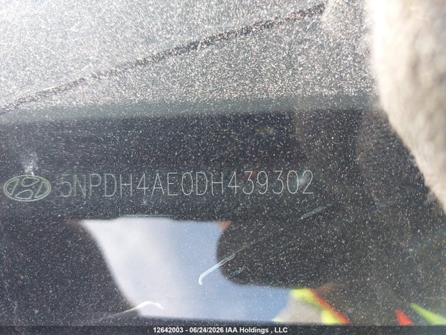 Продаж на аукціоні авто 2013 Hyundai Elantra Gl, vin: 5NPDH4AE0DH439302, номер лоту: 12642003