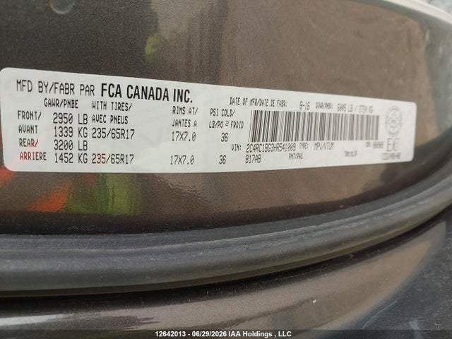 2C4RC1BG3HR541009 Chrysler Pacifica Touring-l