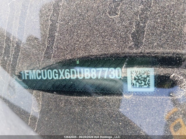 12642025 :رقم المزاد ، 1FMCU0GX6DUB87730 vin ، 2013 Ford Escape Se مزاد بيع