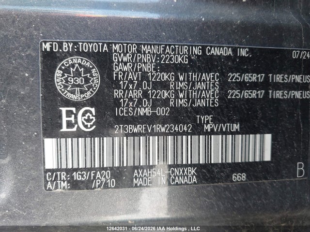 Toyota RAV4 2024 2T3BWRFV1RW234042 Image 9