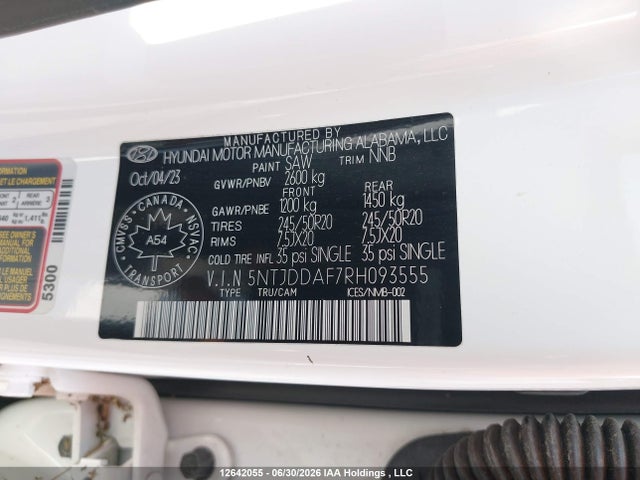 Продаж на аукціоні авто 2024 Hyundai Santa Cruz Trend Awd, vin: 5NTJDDAF7RH093555, номер лоту: 12642055