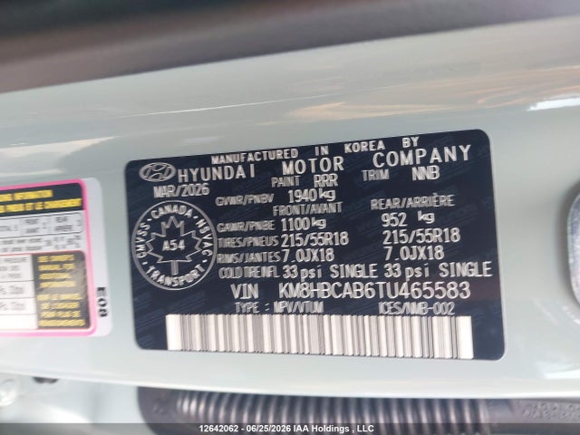 Hyundai Kona Preferred Awd 2026 KM8HBCAB6TU465583 Image 18