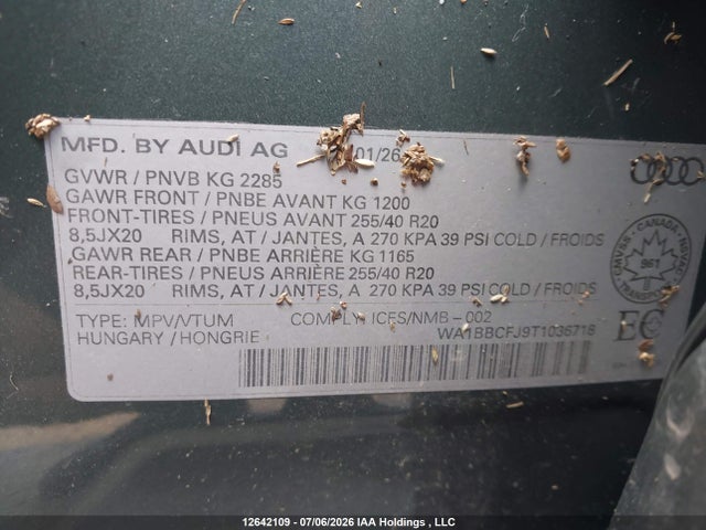 Audi Q3 Technik 2026 WA1BBCFJ9T1036718 Image 18