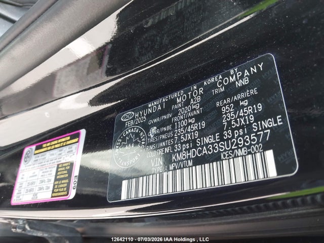 Продаж на аукціоні авто 2025 Hyundai Kona Preferred Sport Awd, vin: KM8HDCA33SU293577, номер лоту: 12642110