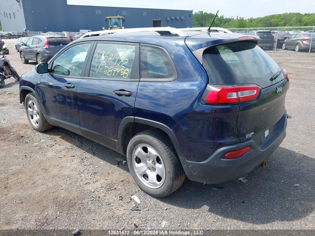2015 Jeep Cherokee Sport მანქანა იყიდება აუქციონზე, vin: 1C4PJLAB4FW589458, აუქციონის ნომერი: 12631472