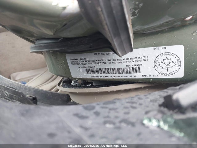 12602815 :رقم المزاد ، 4S4BP62C157354070 vin ، 2005 Subaru Outback Limited مزاد بيع