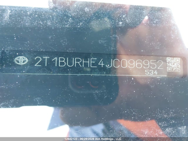 Toyota COROLLA LE 2018 2T1BURHE4JC096952 Image 19