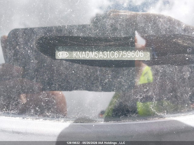 12619832 :رقم المزاد ، KNADM5A31C6759606 vin ، 2012 Kia Rio Ex/lx/lx+/sx مزاد بيع