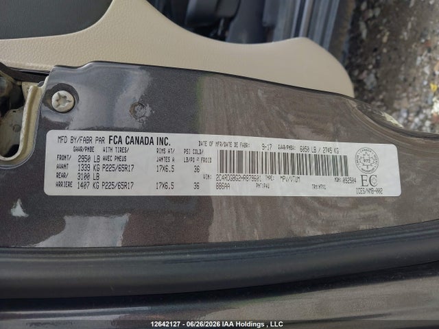 Dodge Grand Caravan Se 2017 2C4RDGBG2HR879601 Image 9