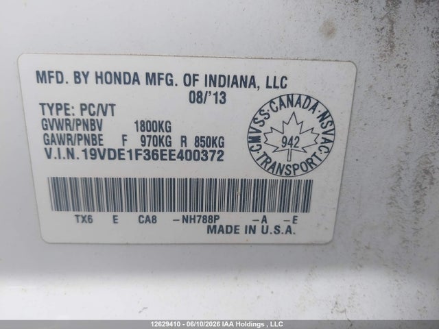 Acura ILX 2014 19VDE1F36EE400372 Image 9