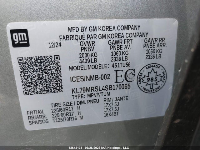 Chevrolet Trailblazer Lt 2025 KL79MRSL4SB170065 Image 18