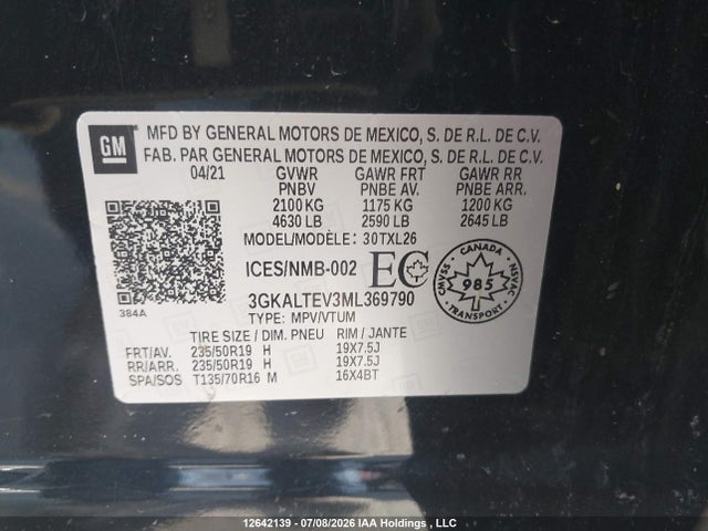 GMC Terrain 2021 3GKALTEV3ML369790 Image 9