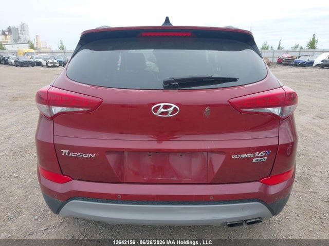 12642156 :رقم المزاد ، KM8J3CA21JU834278 vin ، 2018 Hyundai Tucson Ultimate 1.6t مزاد بيع