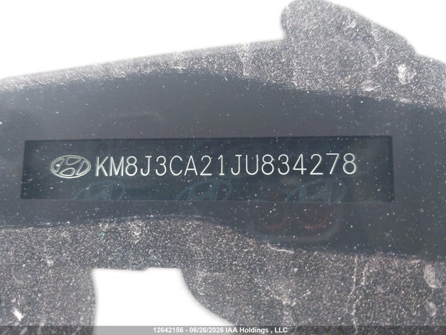 12642156 :رقم المزاد ، KM8J3CA21JU834278 vin ، 2018 Hyundai Tucson Ultimate 1.6t مزاد بيع