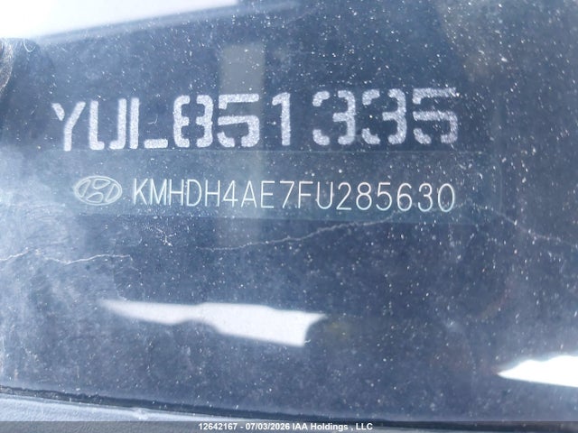 12642167 :رقم المزاد ، KMHDH4AE7FU285630 vin ، 2015 Hyundai Elantra Sport Appearance مزاد بيع
