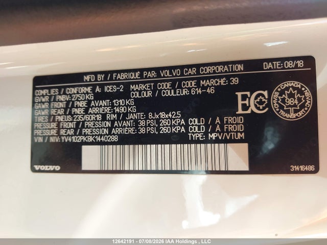 Volvo XC90 T5 2019 YV4102PK8K1440288 Image 9