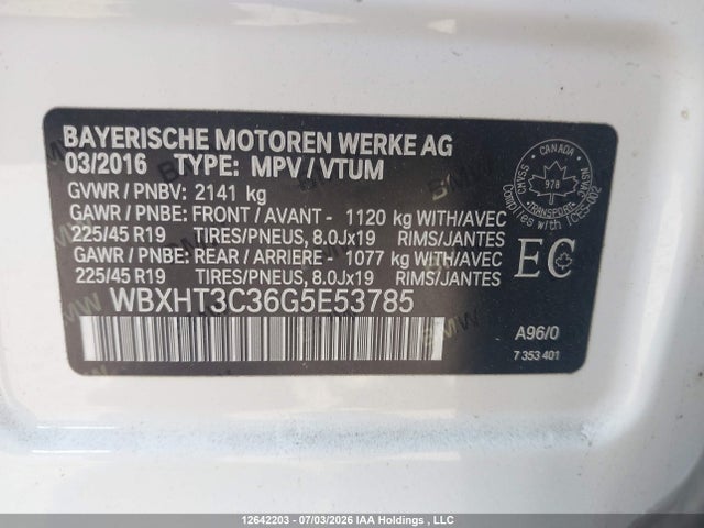 BMW X1 Xdrive28i 2016 WBXHT3C36G5E53785 Image 9