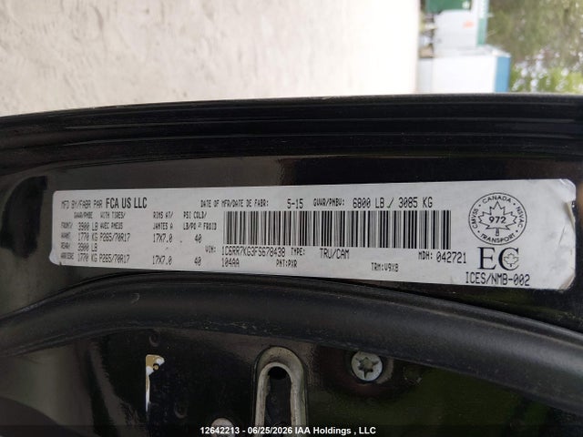 Продаж на аукціоні авто 2015 Ram 1500 St, vin: 1C6RR7KG3FS678438, номер лоту: 12642213