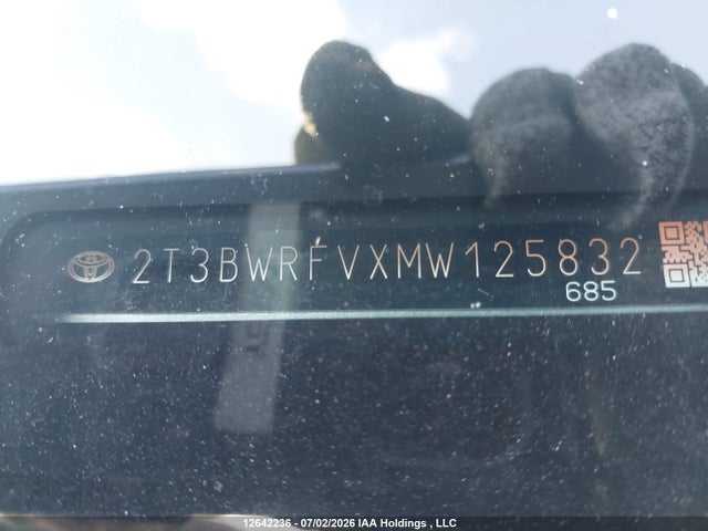 2021 Toyota Rav4 Hybrid Le მანქანა იყიდება აუქციონზე, vin: 2T3BWRFVXMW125832, აუქციონის ნომერი: 12642236