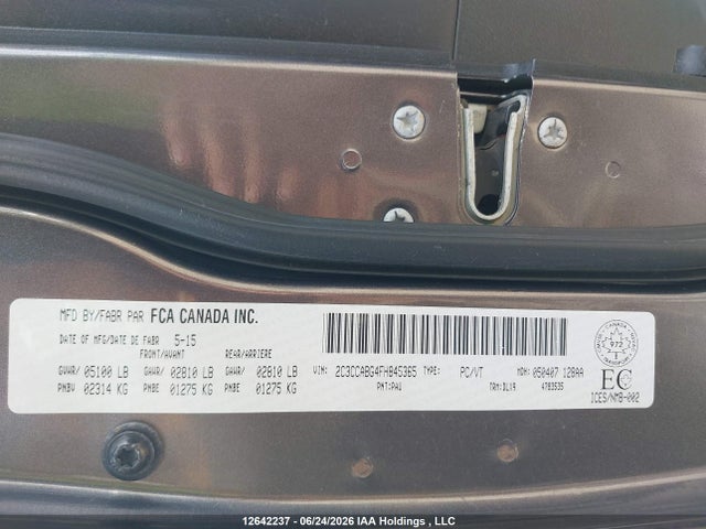 Aukcja sprzedaży 2015 Chrysler 300 S, vin: 2C3CCABG4FH845365, numer aukcji: 12642237