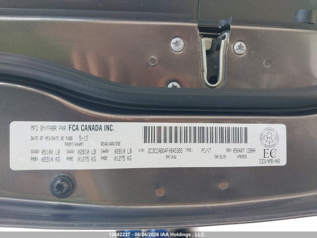 Aukcja sprzedaży 2015 Chrysler 300 S, vin: 2C3CCABG4FH845365, numer aukcji: 12642237