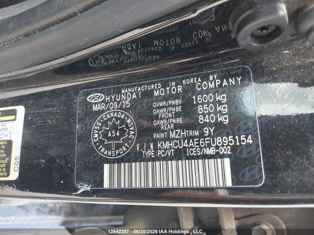 Hyundai ACCENT GLS 2015 KMHCU4AE6FU895154 Image 21