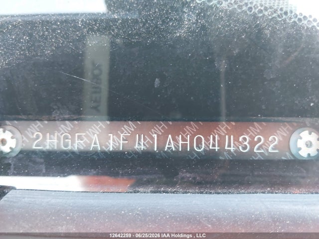 2010 Honda Civic Dx-g მანქანა იყიდება აუქციონზე, vin: 2HGFA1F41AH044322, აუქციონის ნომერი: 12642259