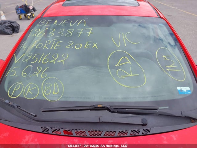 12633877 :رقم المزاد ، KNAFK5A88E5251622 vin ، 2014 Kia Forte 2.0l Ex/2.0l Lx+ مزاد بيع