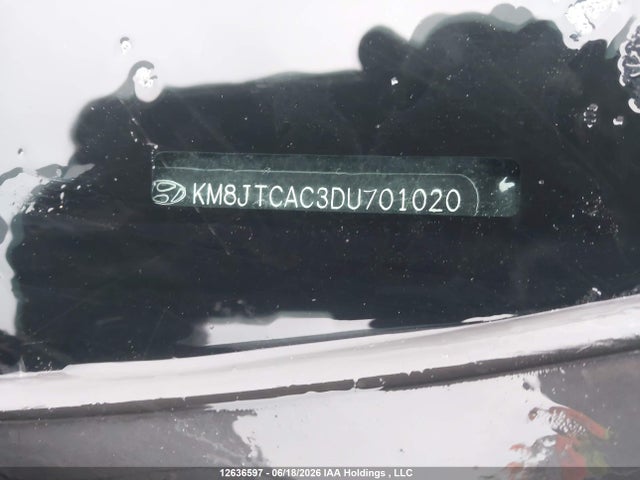 12636597 :رقم المزاد ، KM8JTCAC3DU701020 vin ، 2013 Hyundai Tucson Gl مزاد بيع