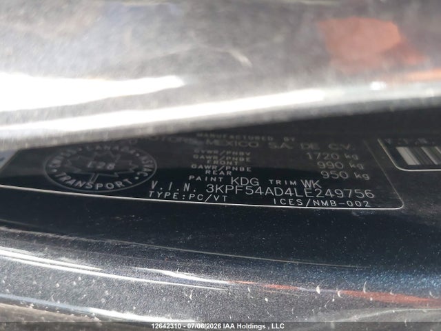 Продаж на аукціоні авто 2020 Kia Forte Ex/ex Limited/ex Premium/ex+, vin: 3KPF54AD4LE249756, номер лоту: 12642310